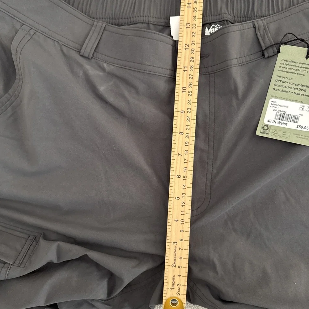 REI Co Op Shorts Mens 40 Gray Hybrid Cargo Performance Outdoor NWT